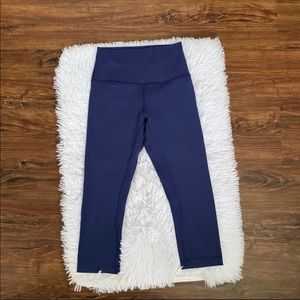Lululemon Align Crop 19” Yoga Leggings SZ 4 Navy